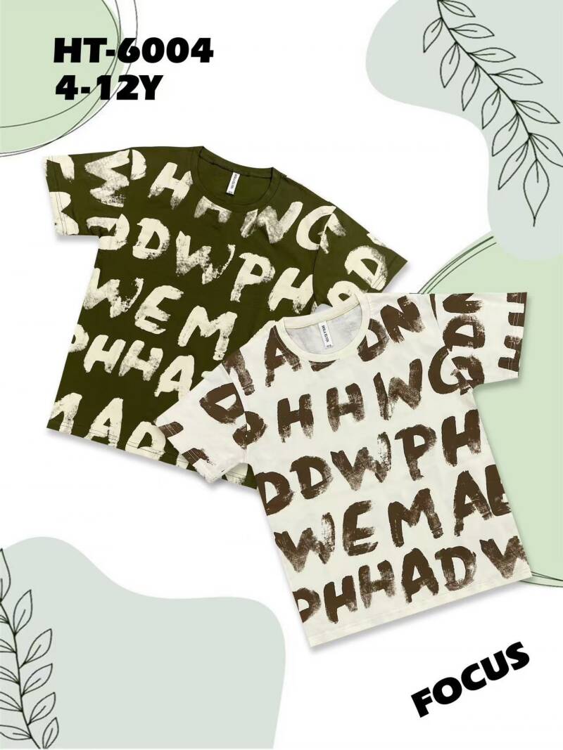 Bluzka chłopięce. Roz 4-12. Mix Kolor Paczka 5 szt. 1